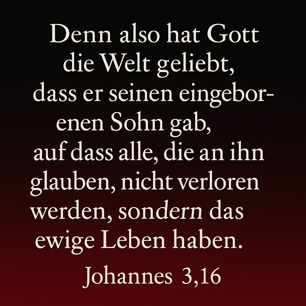 johannes 3,16