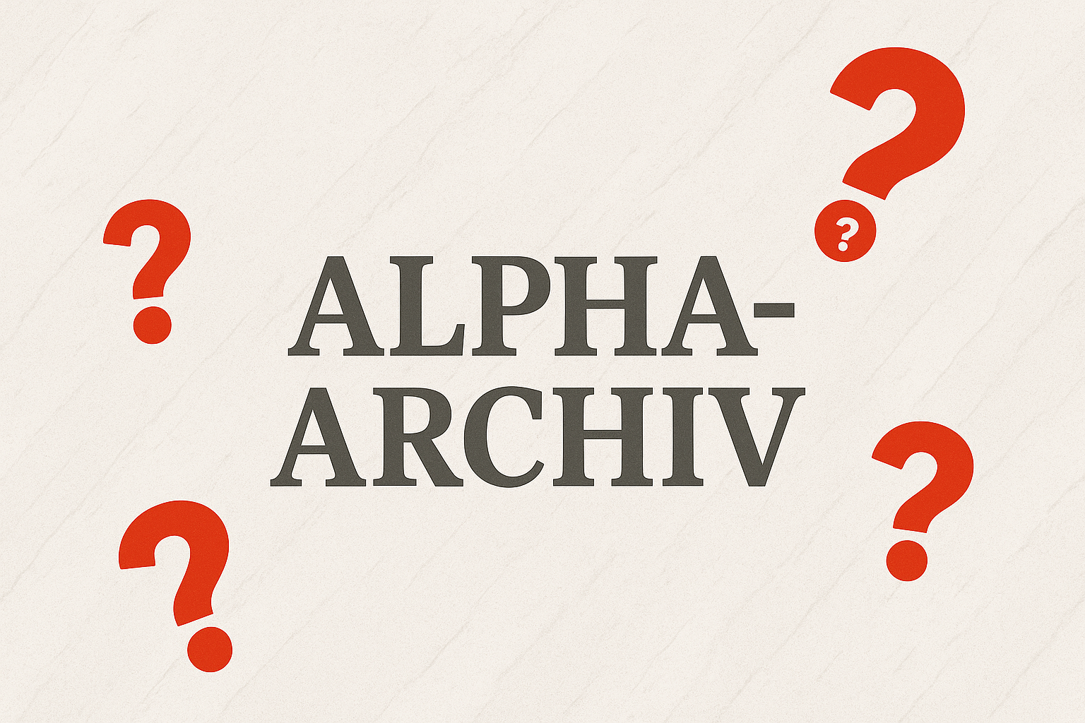 alpha archiv