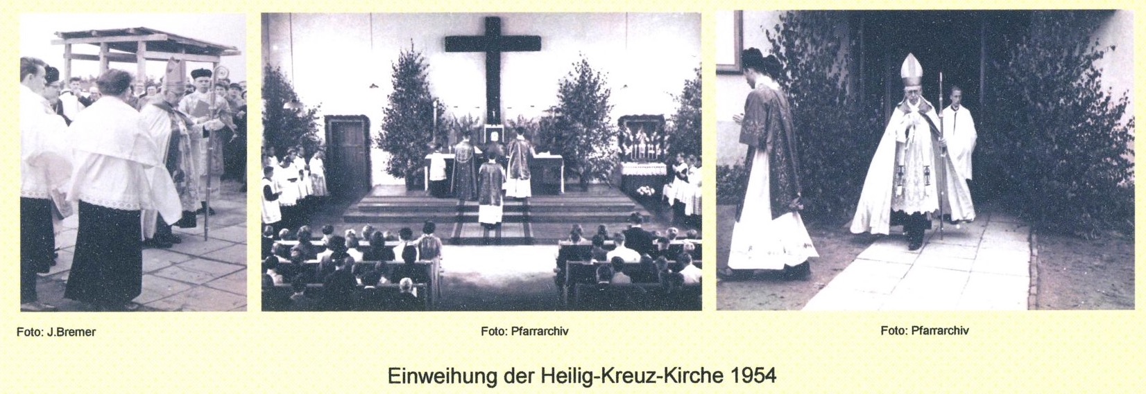 Einweihung Heilig Kreuz Kirche Eisenhüttenstadt 1954